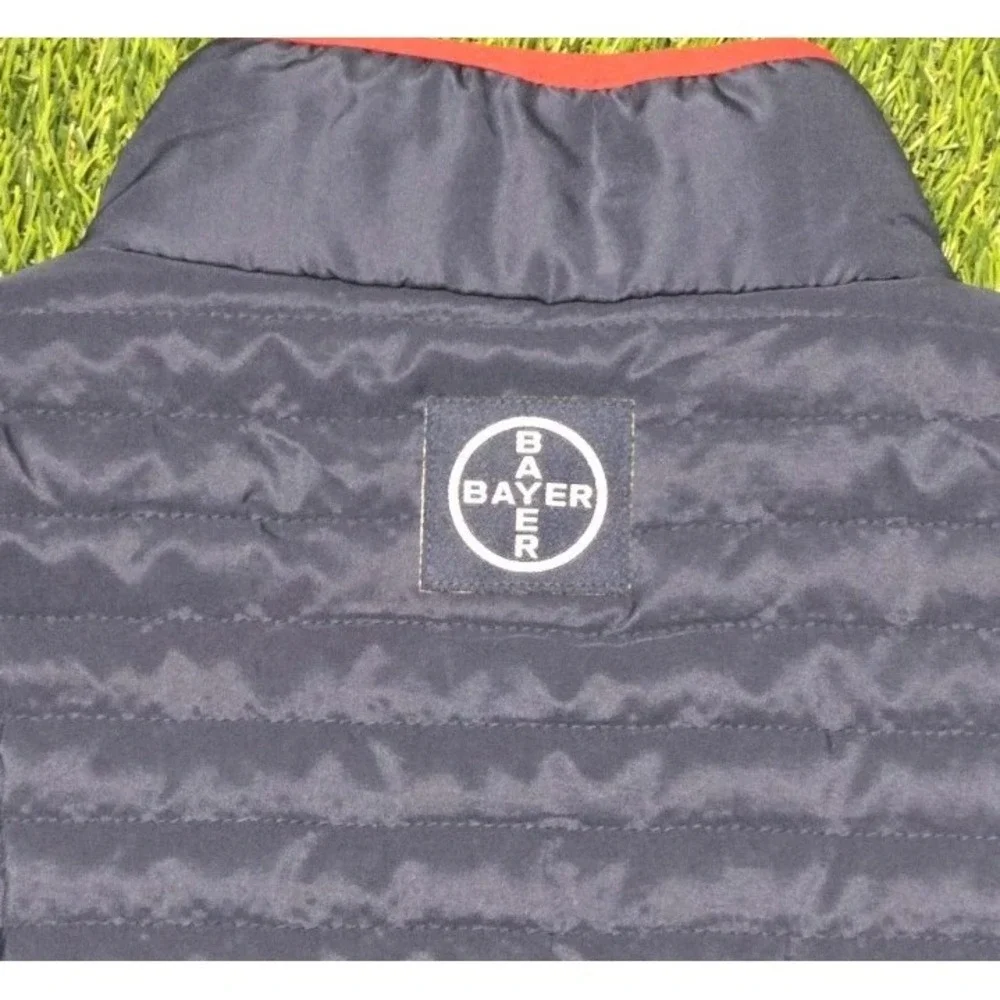 St Louis Cardinals Full Zip Bayer Logo Quilted Puffer Vest Men's Size XL Navy